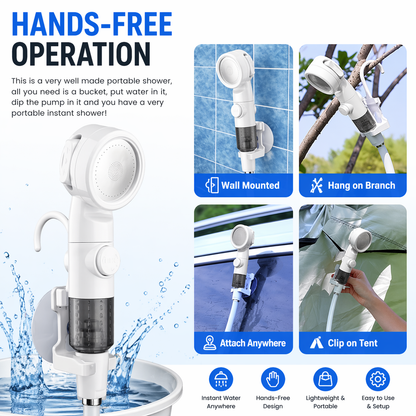 Portable Rechargeable Outdoor Shower System