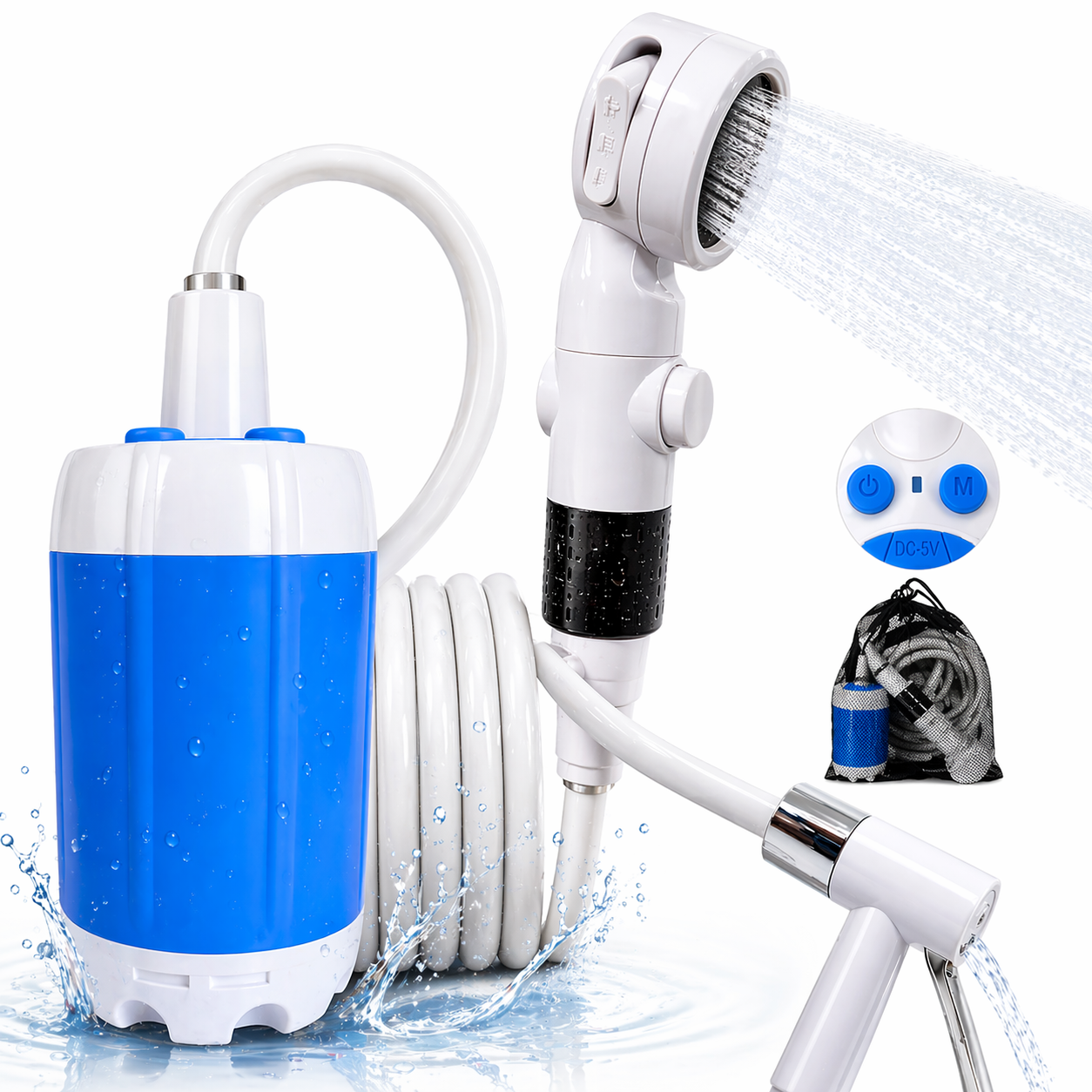 Portable Rechargeable Outdoor Shower System