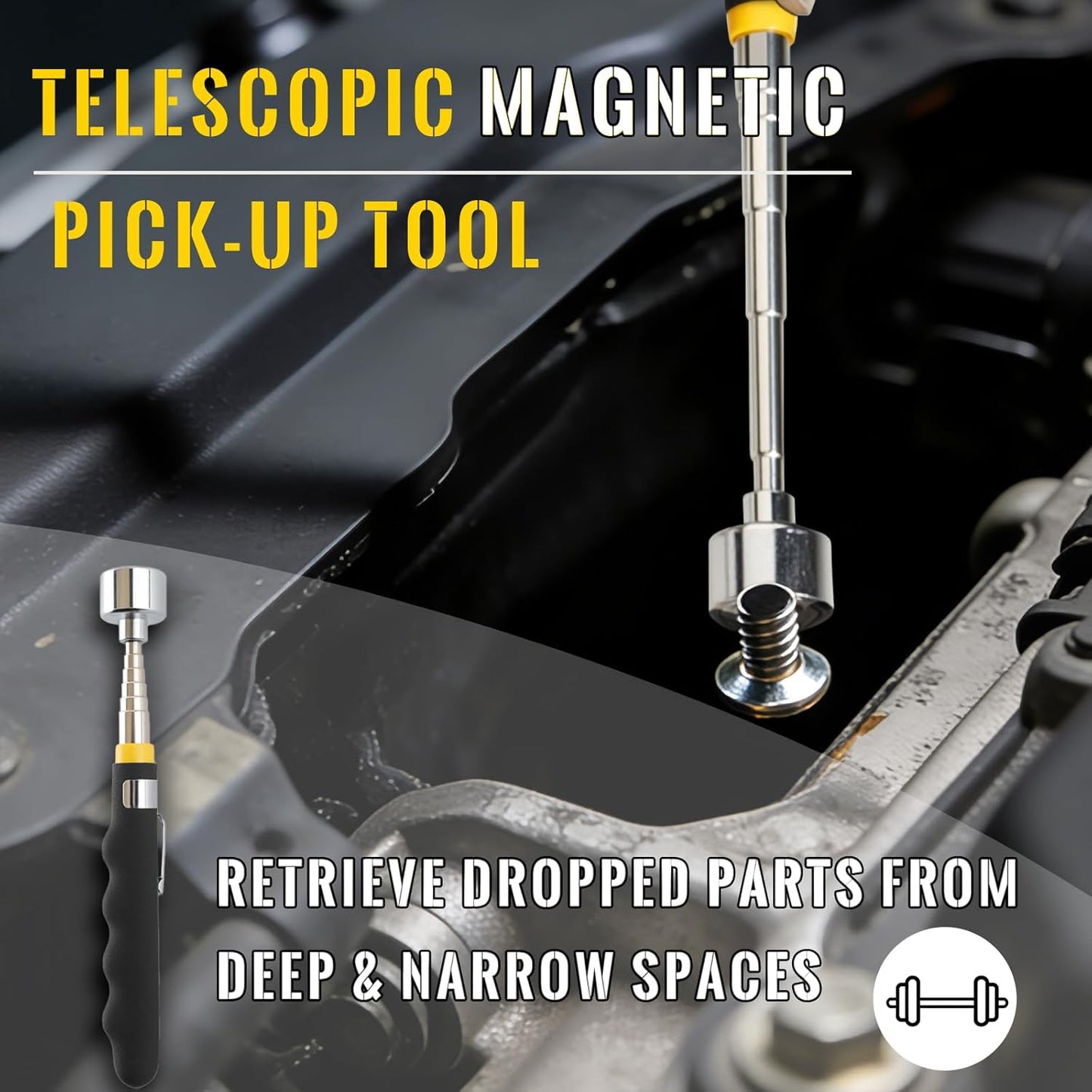 4-Piece Magnetic Tool Organizer Mat Set