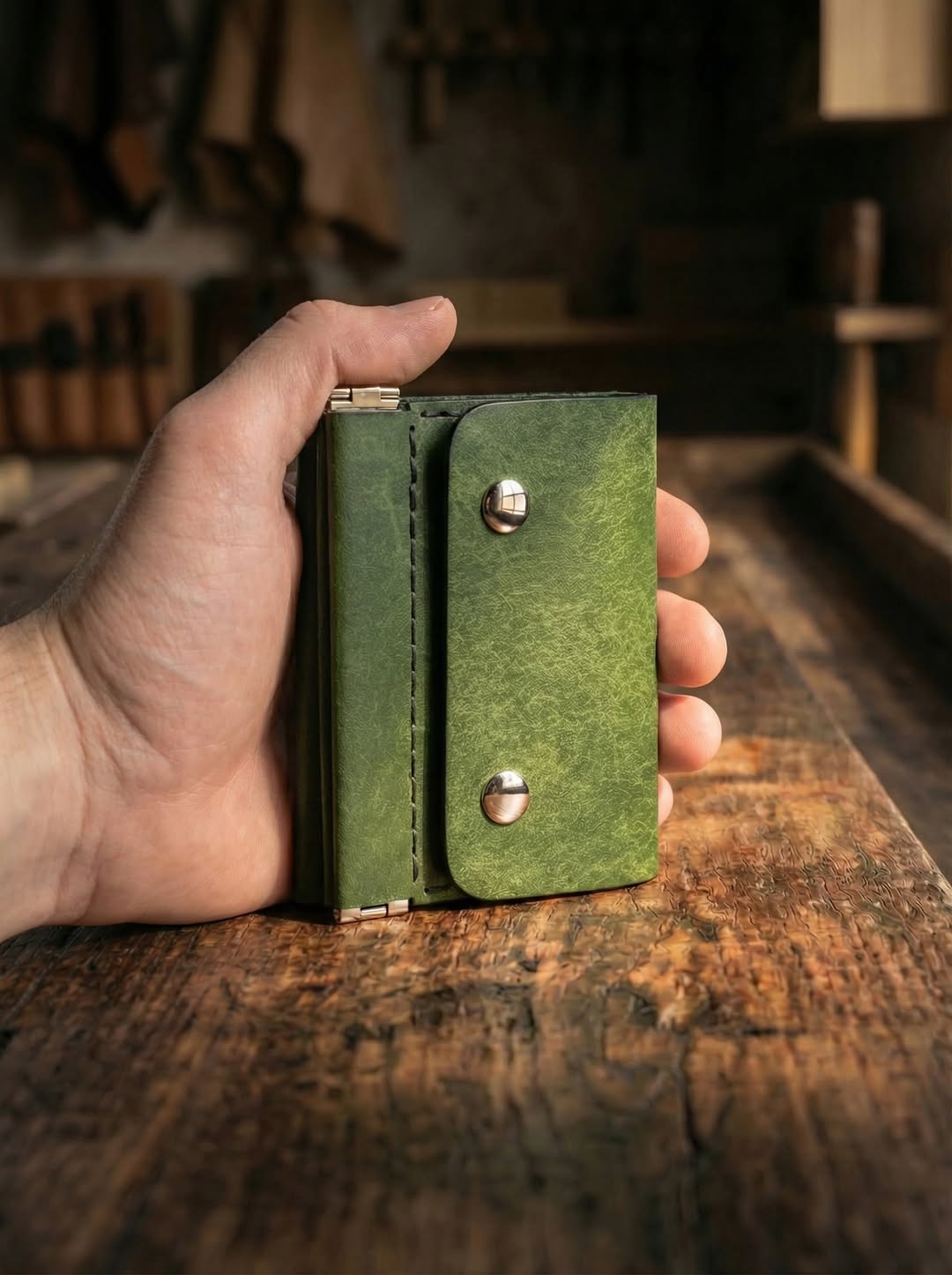 Handcrafted Leather Trifold Wallet