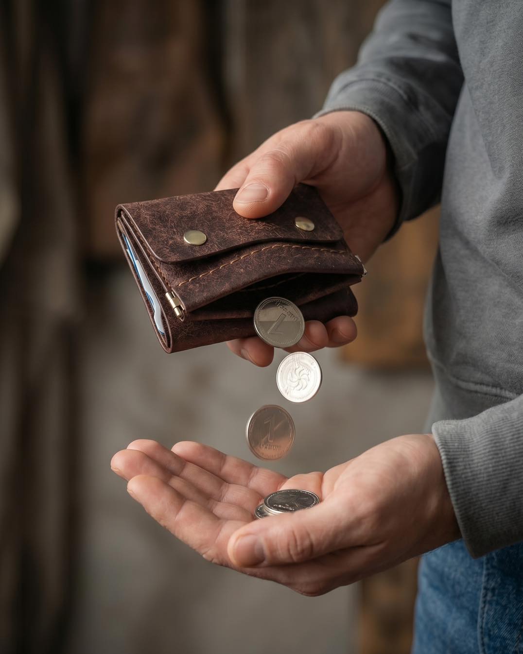Handcrafted Leather Trifold Wallet