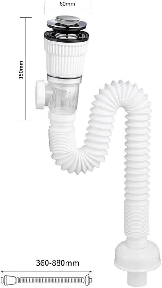 Flexible Bathroom Sink Drain Pipe Kit