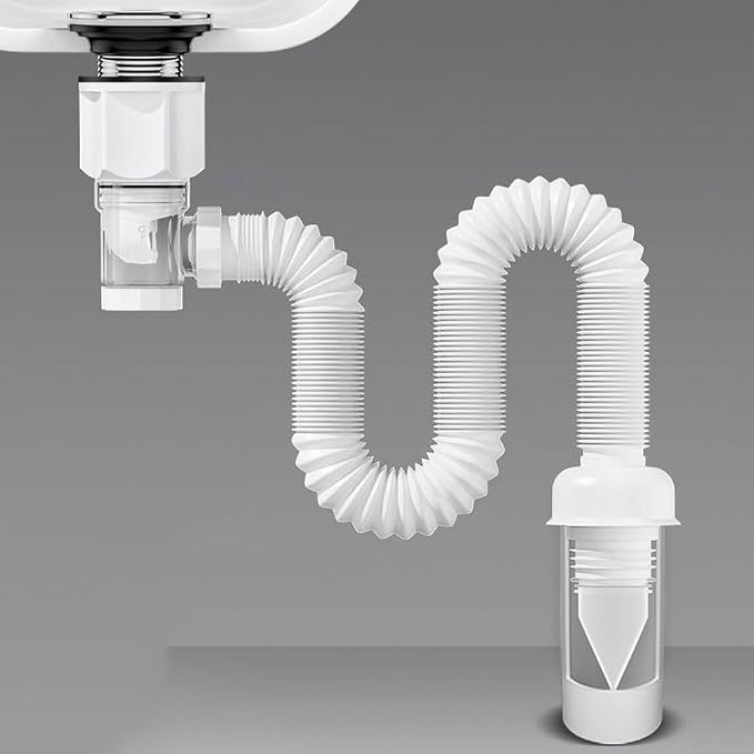 Flexible Bathroom Sink Drain Pipe Kit