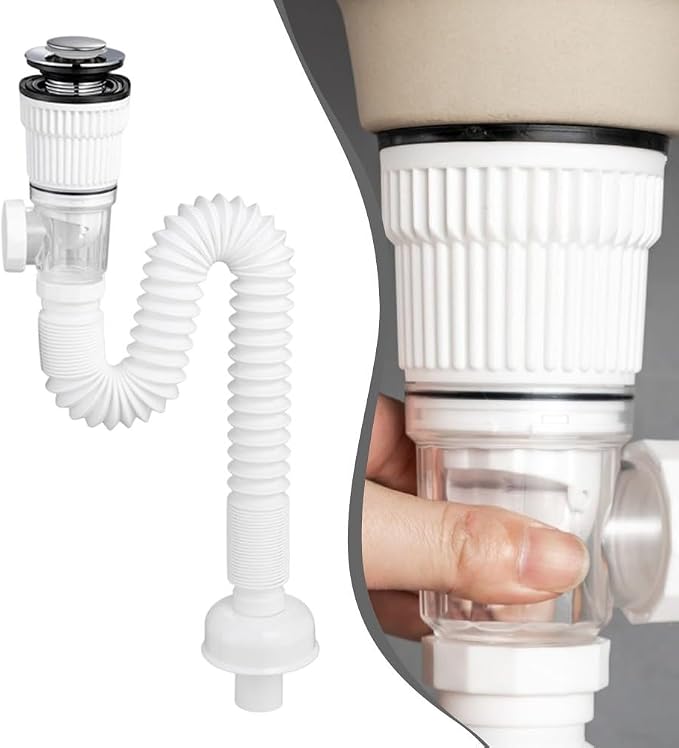 Flexible Bathroom Sink Drain Pipe Kit