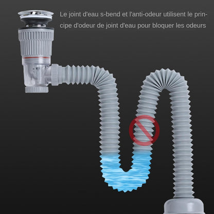 Flexible Bathroom Sink Drain Pipe Kit