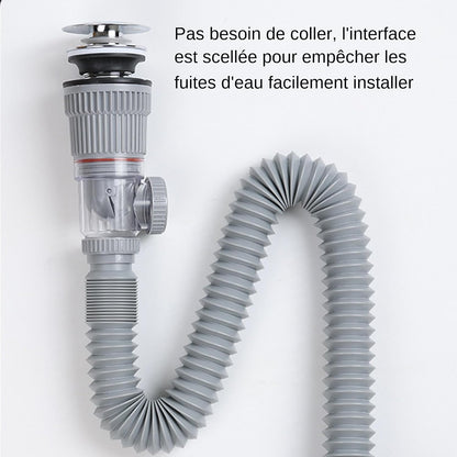 Flexible Bathroom Sink Drain Pipe Kit