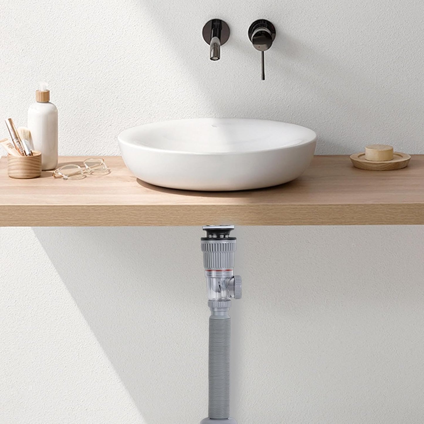 Flexible Bathroom Sink Drain Pipe Kit