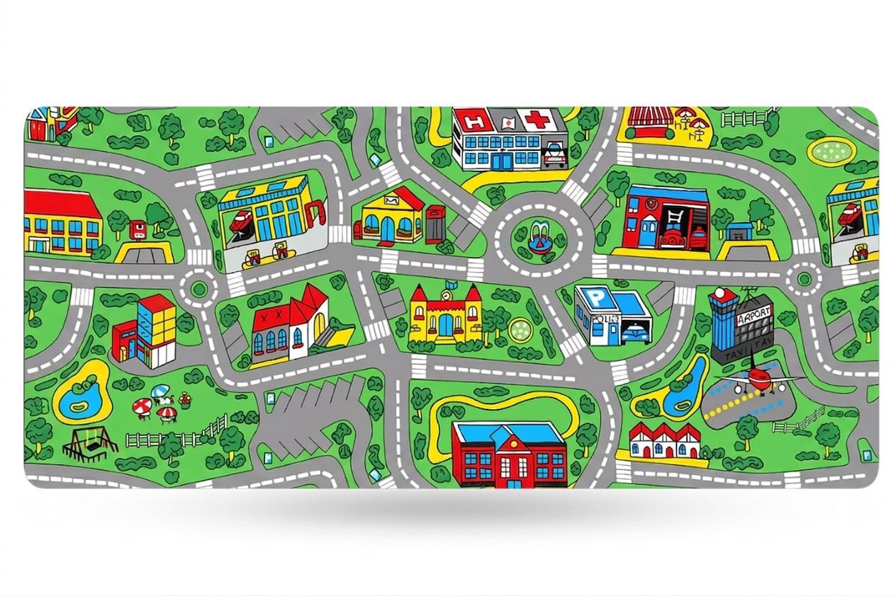 Nostalgia Busy Town XXL Desk Mat