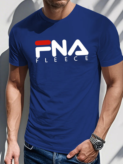Men's Casual Summer T-Shirt - FNA Letter Print