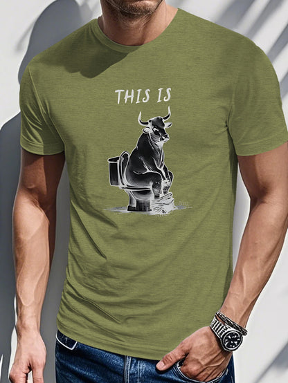 Men's Printed T-Shirt - This is a Cow