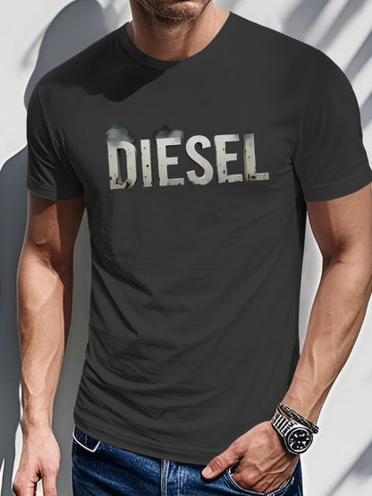 Men's Diesel Graphic Bold Print T-Shirt