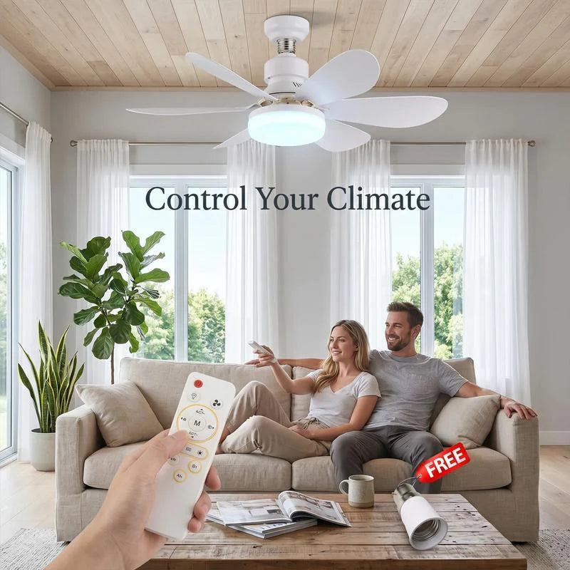 2-in-1 Dimmable LED Fan Light