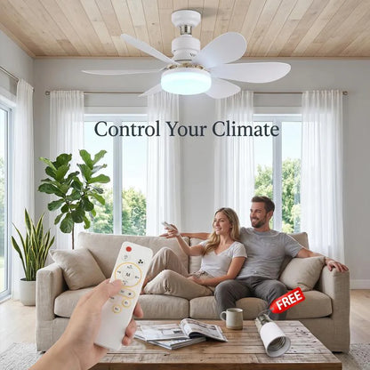 2-in-1 Dimmable LED Fan Light