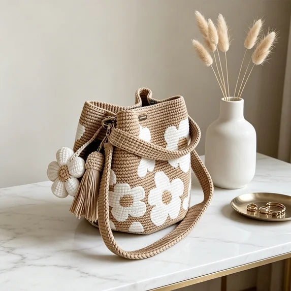 Handwoven Crochet Tote Bag