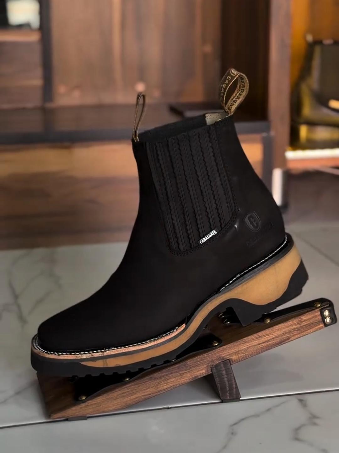 Durable Chunky Sole Work Ankle Boots