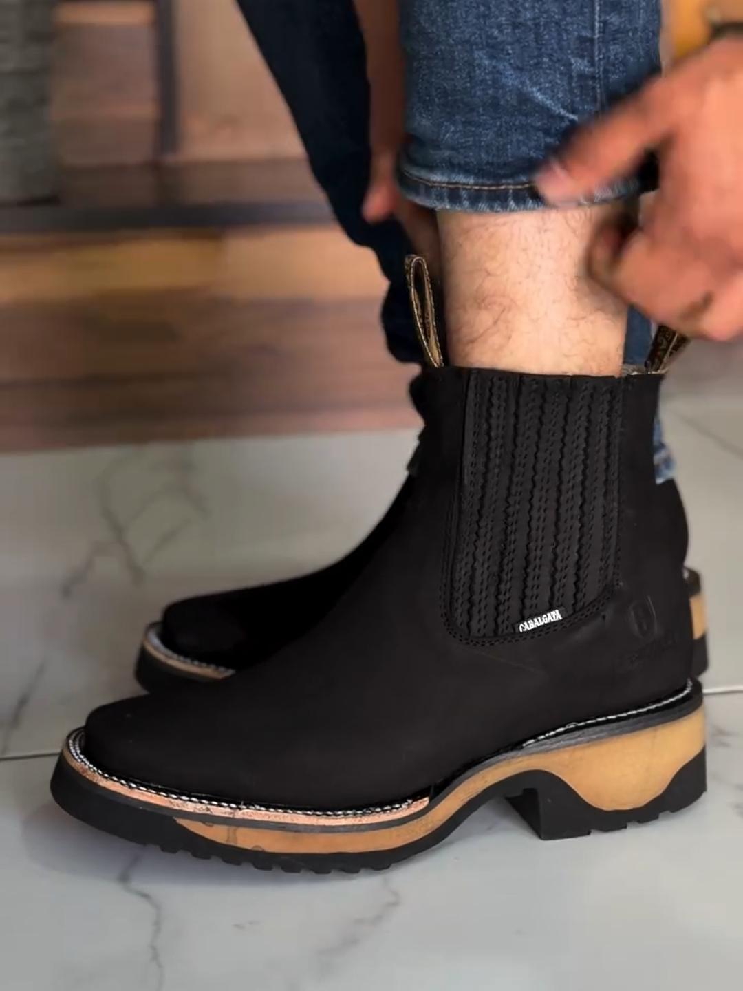 Durable Chunky Sole Work Ankle Boots