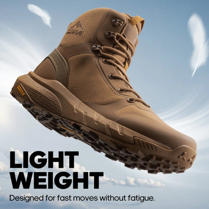 Men's Tactical Boots Lightweight Comfortable All-Day Work Boots with Side Zipper