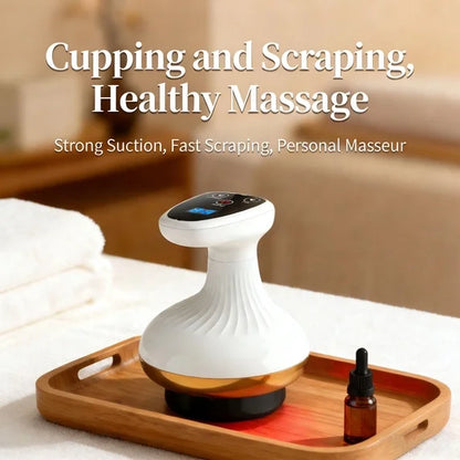 Cellulite Massager-4-in-1 Anti-Cellulite Suction Cupper with Red Light