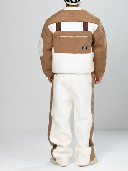 Wool Blended Cock Pants Set