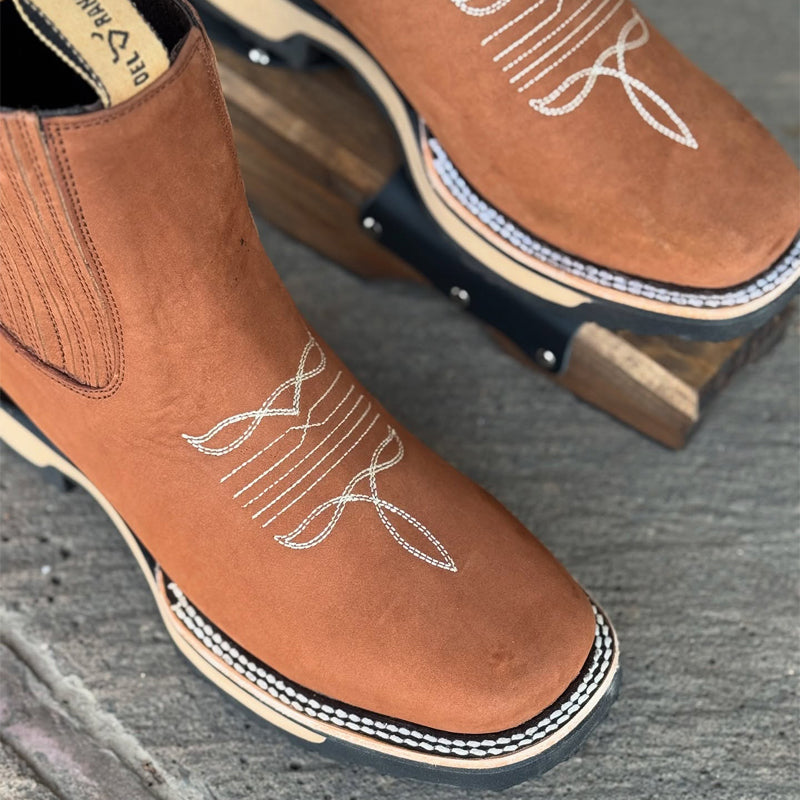 Men's Embroidered Chelsea Boots Martin Boots
