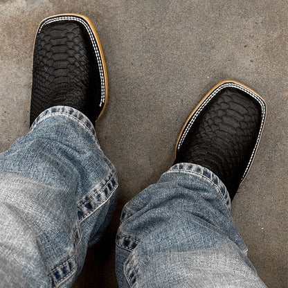 Men's Square Heel Boots