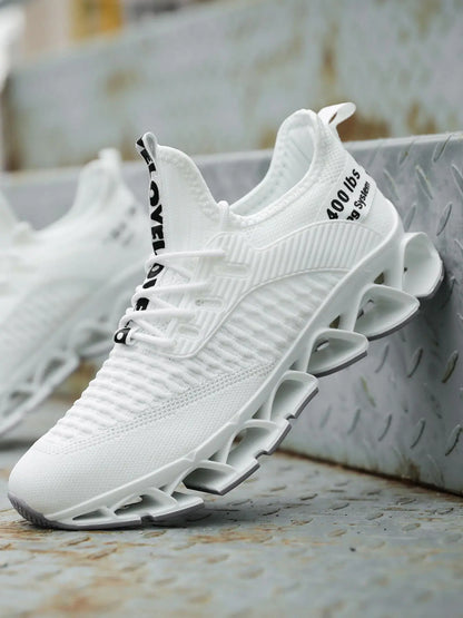 Men's Letter Design Running Durable Athletic Jogging Shoes