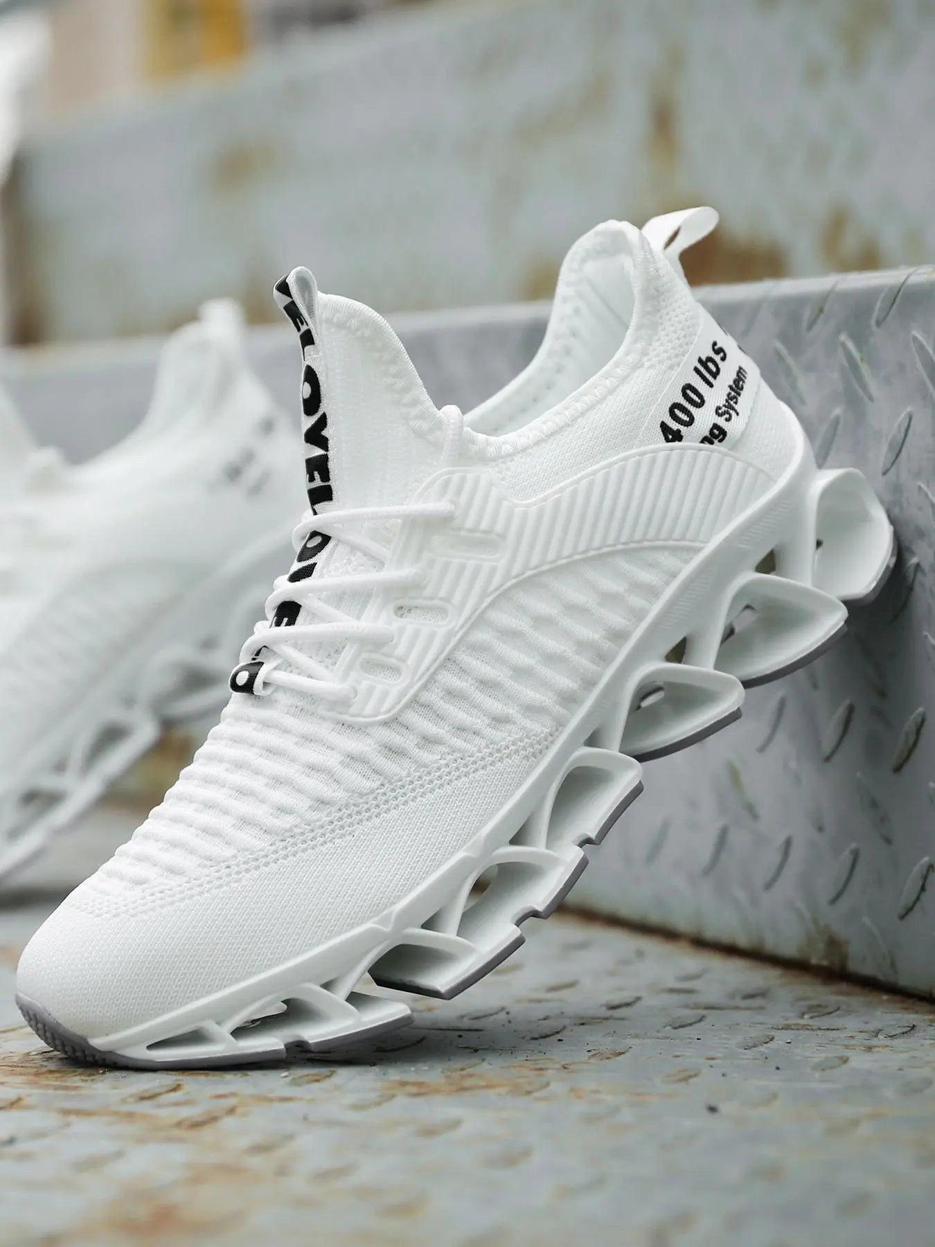 Men's Letter Design Running Durable Athletic Jogging Shoes