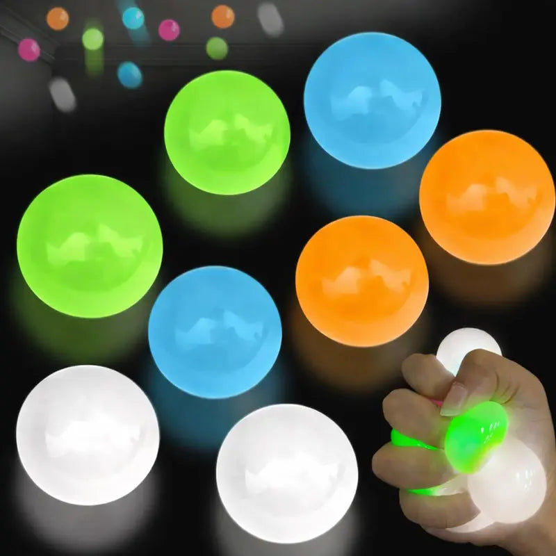 Neon Sticky Ceiling Balls – Fun Throwing Game