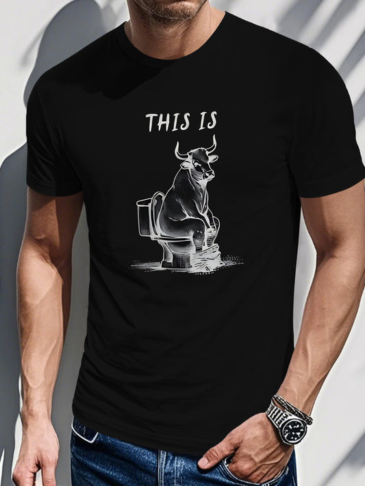 Men's Printed T-Shirt - This is a Cow