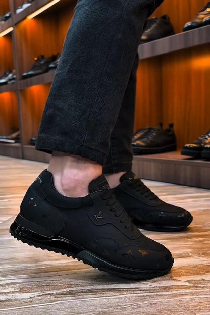 Textured Print Sport Casual Shoes