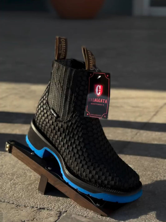 Waterproof Wear-Resistant Chunky Sole Boots (Blue Sole)