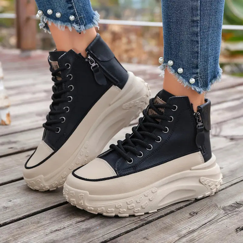 Chunky High-Top Street Sneakers