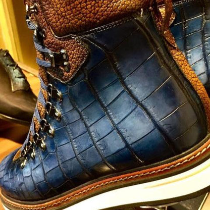 Handmade Ultimate Crocodile Winter Boots