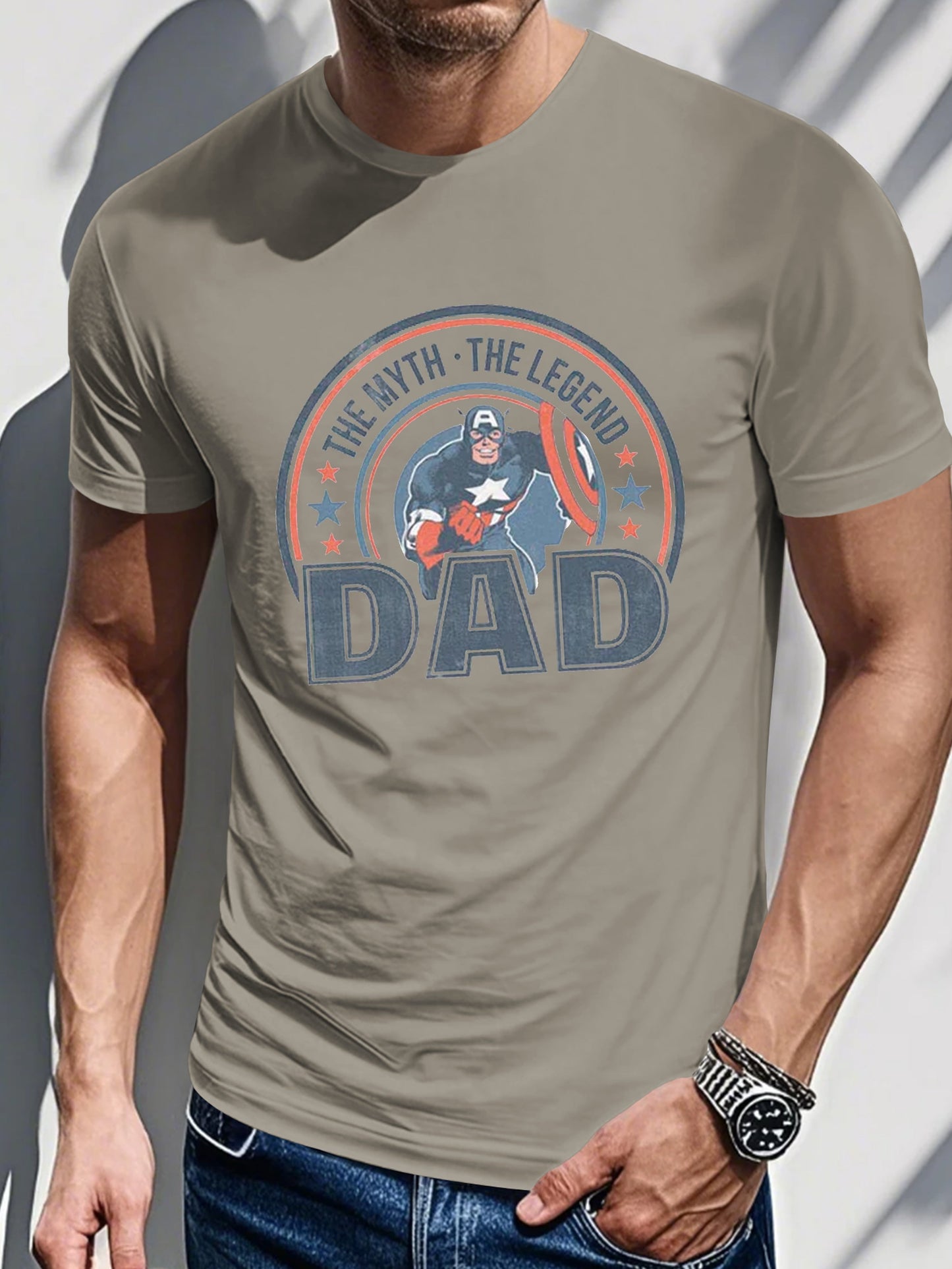 Men's Printed T-shirt-The Myth, The Legend Print