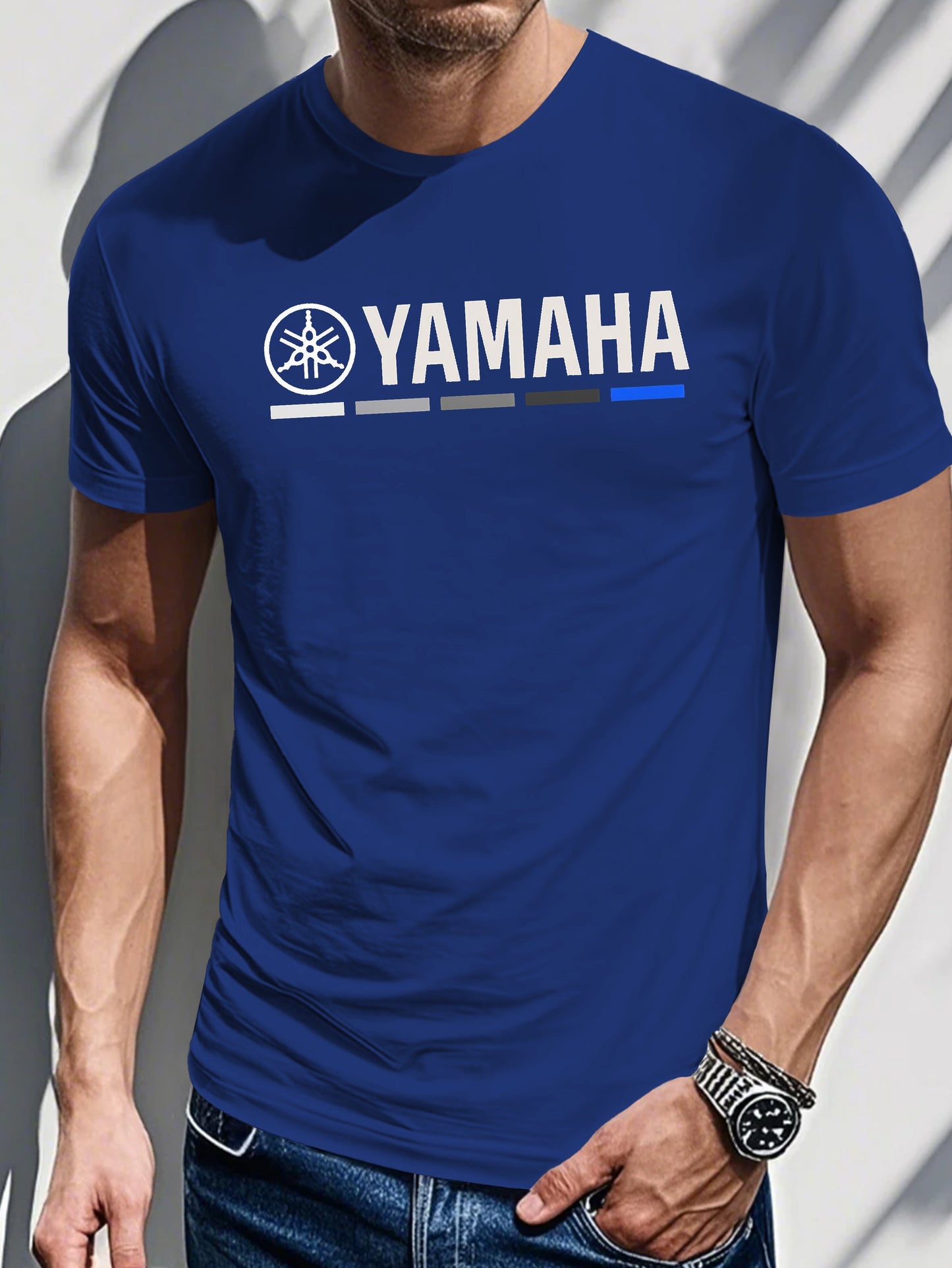 Men's Yamaha Graphic Tee – Casual Biker Style, Soft Cotton T-Shirt