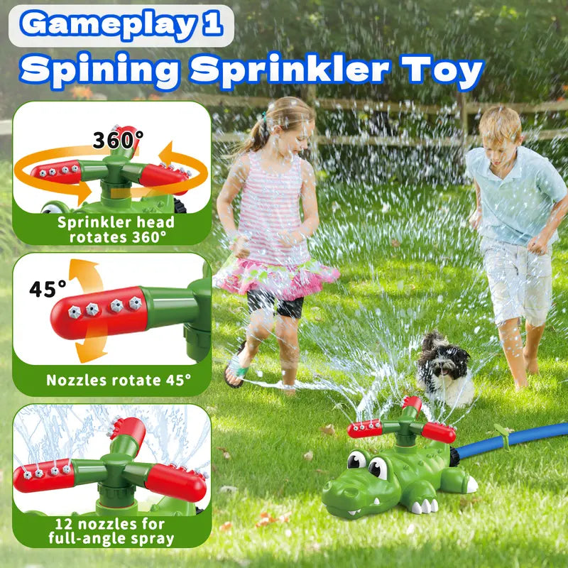 Crocodile Water Sprinkler T-Ball Set
