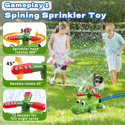 Crocodile Water Sprinkler T-Ball Set