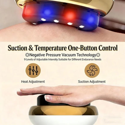 Cellulite Massager-4-in-1 Anti-Cellulite Suction Cupper with Red Light