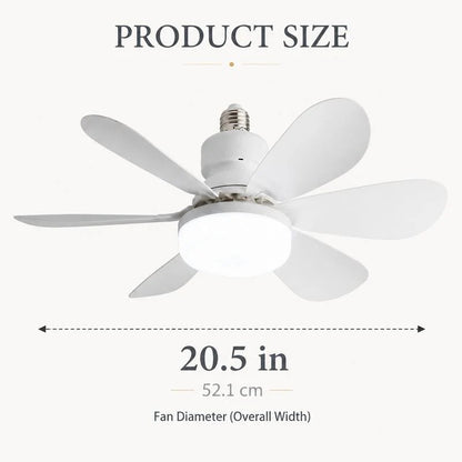2-in-1 Dimmable LED Fan Light