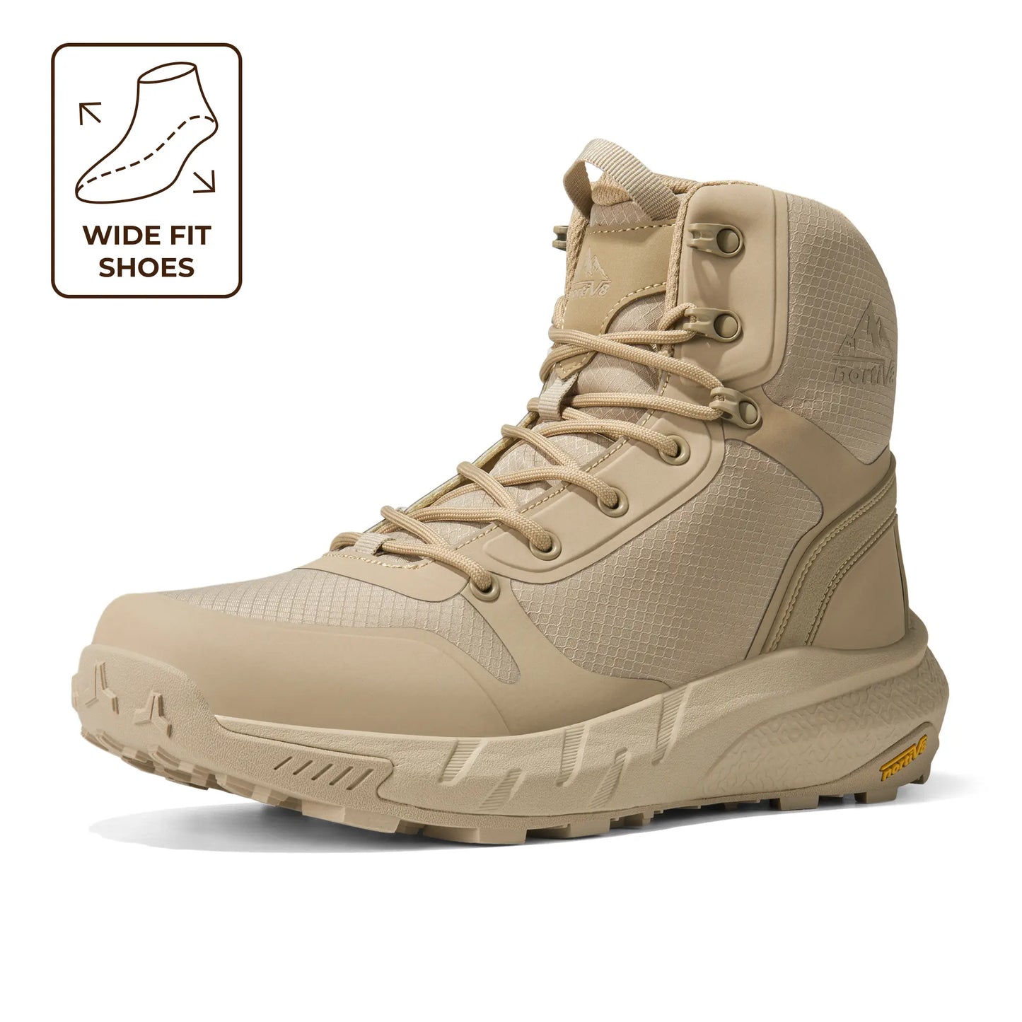 Men's Tactical Boots Lightweight Comfortable All-Day Work Boots with Side Zipper
