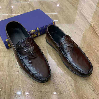 British Style Soft Leather Casual Loafers