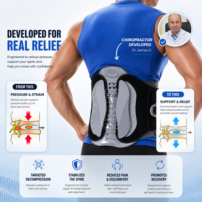 Ergonomic Lumbar Support | Relieve Everyday Back Strain & Posture Corrector