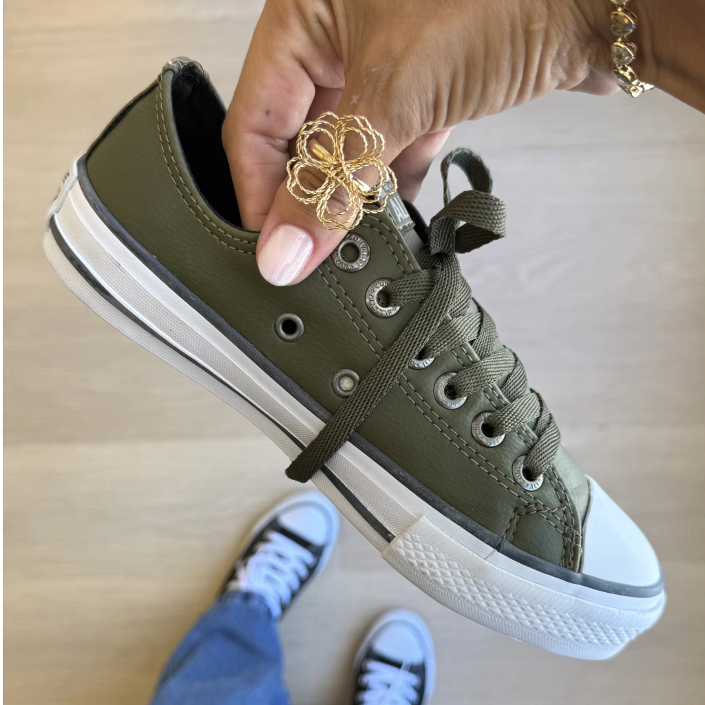 Original Couro Military Green Premium Shoes