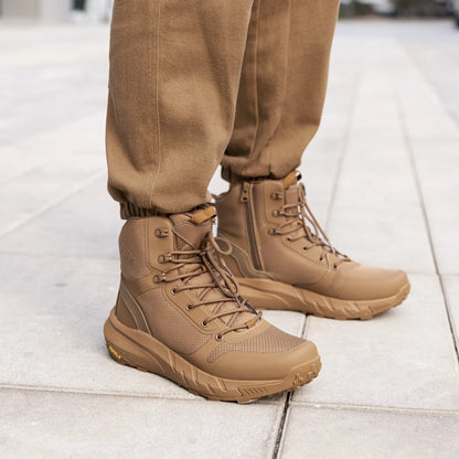 Men's Tactical Boots Lightweight Comfortable All-Day Work Boots with Side Zipper