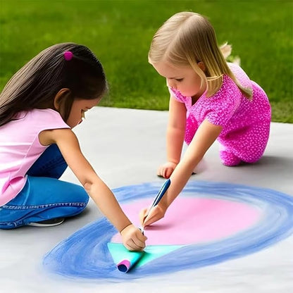 3-Pack Washable Sidewalk Chalk Paint Brushes Set