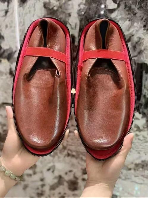 Handmade Craft Vintage Loafers Wallet Shoes