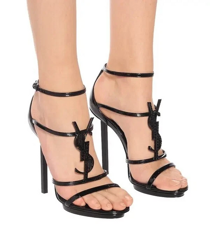 Cassandra 110 Patent-Leather Platform Sandals