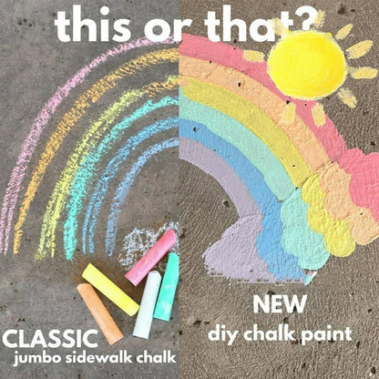 3-Pack Washable Sidewalk Chalk Paint Brushes Set