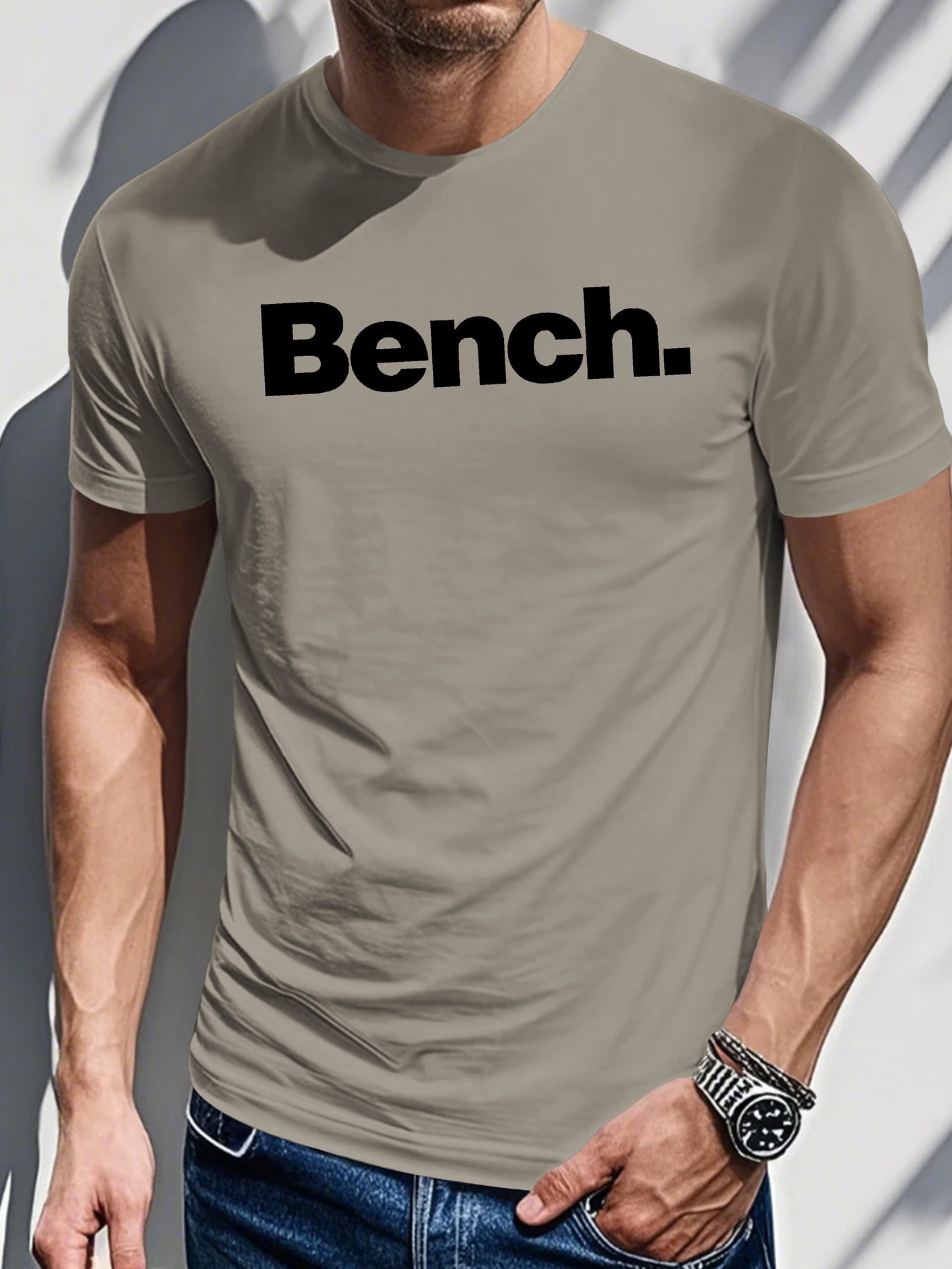 Men's Printed T-shirt With Letter Print