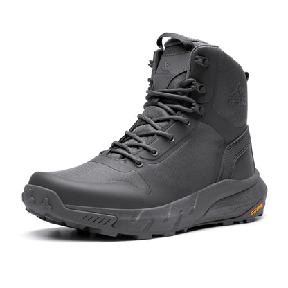 Men's Tactical Boots Lightweight Comfortable All-Day Work Boots with Side Zipper